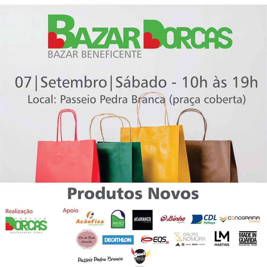 Bazar Dorcas acontece no dia 07 de setembro